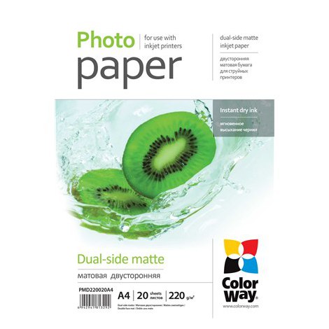 ColorWay | 220 g/m² | A4 | Matte Dual-Side Photo Paper